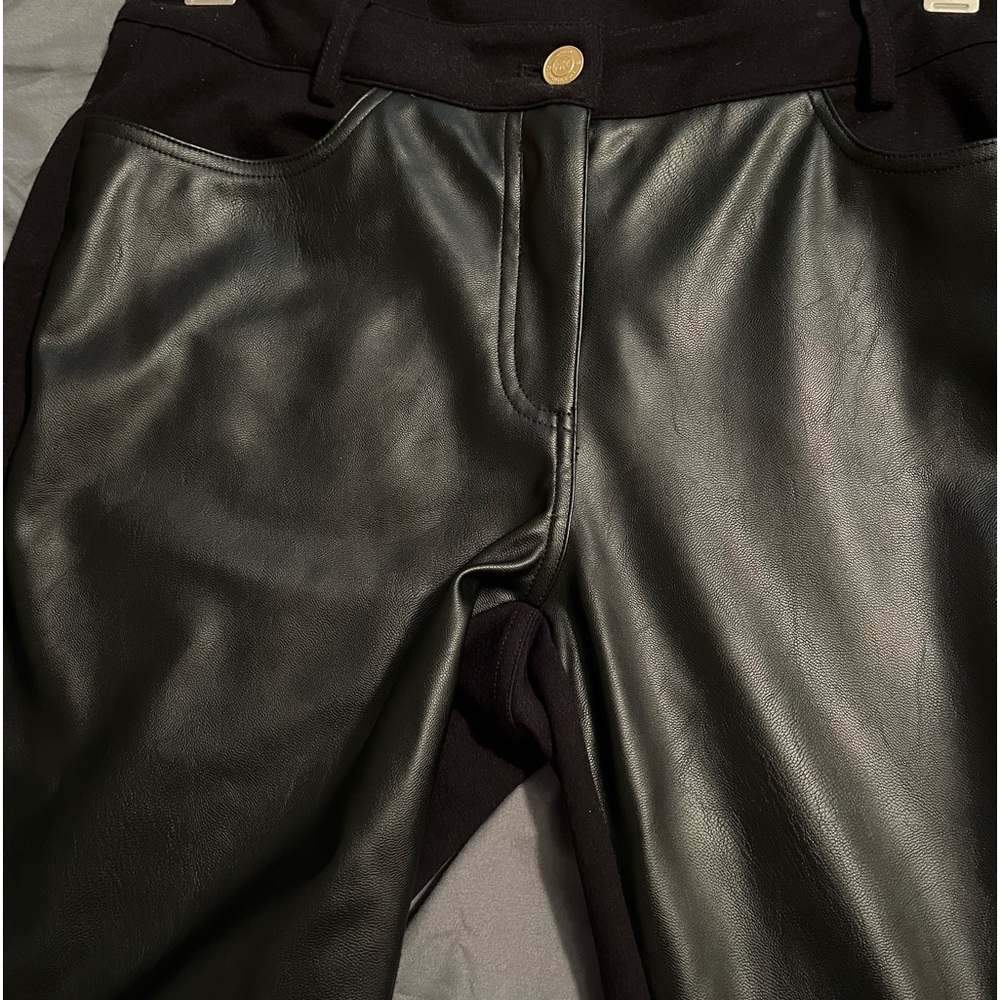 Michael Kors faux leather front pants